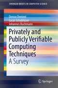 Cover: Privately and Publicly Verifiable Computing Techniques - Springer