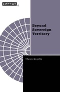 Cover: Beyond Sovereign Territory - University of Minnesota Press