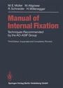 Cover: Manual of INTERNAL FIXATION - Springer