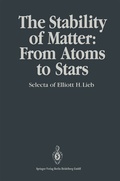 Cover: The Stability of Matter: From Atoms to Stars - Springer