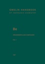 Cover: Be Organoberyllium Compounds - Springer