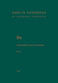 Cover: Be Organoberyllium Compounds - Springer