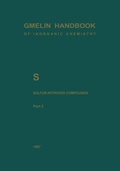 Cover: S Sulfur-Nitrogen Compounds - Springer