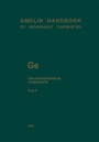 Cover: Ge Organogermanium Compounds - Springer