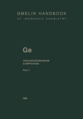 Cover: GeR4 Compounds and Ge(CH3) 3R Compounds up to Cyclic Alkyl Groups - Springer