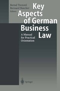 Cover: Key Aspects of German Business Law - Springer