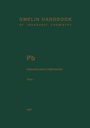 Cover: Pb Organolead Compounds - Springer