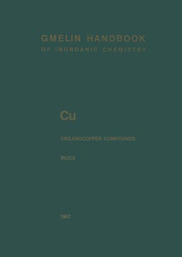 Enlarge image Cover: Cu Organocopper Compounds - Springer