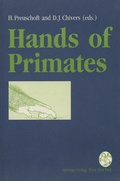 Cover: Hands of Primates - Springer
