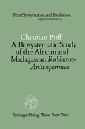 Cover: A Biosystematic Study of the African and Madagascan Rubiaceae-Anthospermeae - Springer