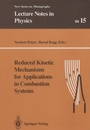 Cover: Reduced Kinetic Mechanisms for Applications in Combustion Systems - Springer