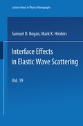 Cover: Interface Effects in Elastic Wave Scattering - Springer