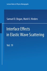Enlarge image Cover: Interface Effects in Elastic Wave Scattering - Springer