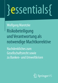 Abbildung von: Risikobeteiligung und Verantwortung als notwendige Machtkorrektive - Springer VS