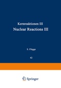 Cover: Kernreaktionen III / Nuclear Reactions III - Springer