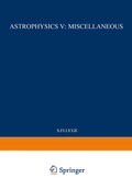 Cover: Astrophysics V: Miscellaneous / Astrophysik V: Verschiedenes - Springer
