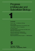 Cover: Progress in Molecular and Subcellular Biology - Springer