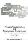 Cover: Program Transformation and Programming Environments - Springer