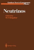 Cover: Neutrinos - Springer
