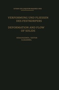 Cover: Deformation and Flow of Solids / Verformung und Fliessen des Festk&ouml;rpers - Springer