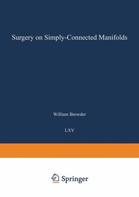 Abbildung von: Surgery on Simply-Connected Manifolds - Springer