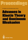 Cover: Advances in Kinetic Theory and Continuum Mechanics - Springer