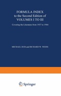Cover: Formula Index to the Second Edition of Volume I to III - Springer