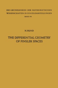 Abbildung von: The Differential Geometry of Finsler Spaces - Springer