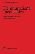 Cover: Hemivariational Inequalities - Springer