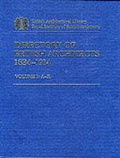 Cover: Directory of British Architects, 1834-1914: Vol. 1 - Continuum International Publishing Group Ltd.