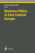 Cover: Business Ethics in East Central Europe - Springer