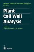 Cover: Plant Cell Wall Analysis - Springer