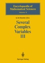 Cover: Several Complex Variables III - Springer