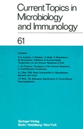 Cover: Current Topics in Microbiology and Immunology / Ergebnisse der Mikrobiologie und Immunit&auml;tsforschung - Springer