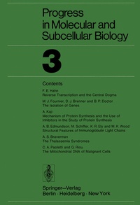 Enlarge image Cover: Progress in Molecular and Subcellular Biology 3 - Springer