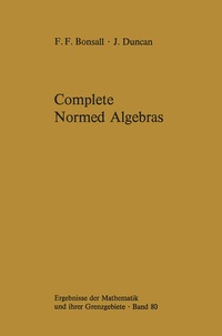 Abbildung von: Complete Normed Algebras - Springer