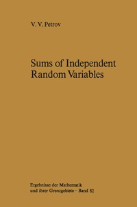 Enlarge image Cover: Sums of Independent Random Variables - Springer