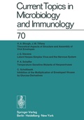 Cover: Current Topics in Microbiology and Immunology / Ergebnisse der Mikrobiologie und Immunit&auml;tsforschung - Springer