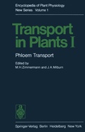 Cover: Transport in Plants I - Springer