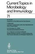 Cover: Current Topics in Microbiology and Immunology / Ergebnisse der Mikrobiologie und Immunit&auml;tsforschung - Springer