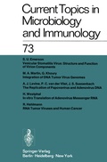 Cover: Current Topics in Microbiology and Immunology / Ergebnisse der Mikrobiologie und Immunit&auml;tsforschung - Springer
