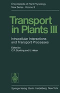 Cover: Transport in Plants III - Springer