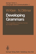 Cover: Developing Grammars - Springer