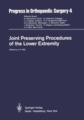 Cover: Joint Preserving Procedures of the Lower Extremity - Springer