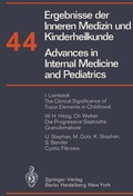 Cover: Ergebnisse der Inneren Medizin und Kinderheilkunde/Advances in Internal Medicine and Pediatrics - Springer