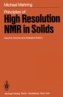 Cover: Principles of High Resolution NMR in Solids - Springer