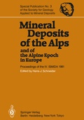 Cover: Mineral Deposits of the Alps and of the Alpine Epoch in Europe - Springer