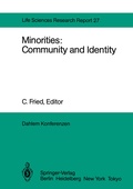 Cover: Minorities: Community and Identity - Springer
