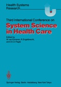 Cover: Third International Conference on System Science in Health Care - Springer
