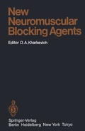 Cover: New Neuromuscular Blocking Agents - Springer